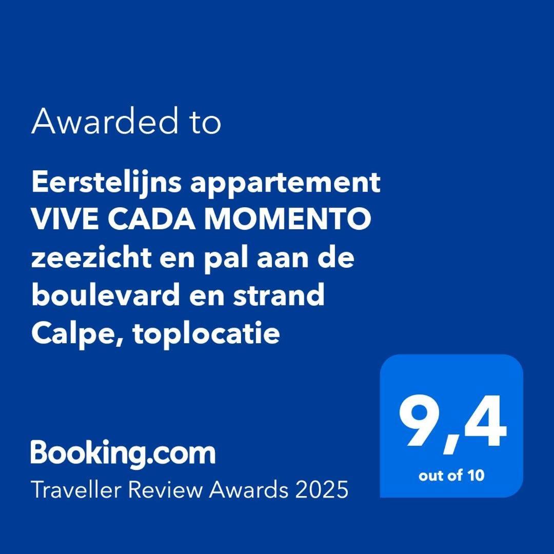 Eerstelijns Appartement Vive Cada Momento Zeezicht En Pal Aan De Boulevard En Strand Calpe, Toplocatie エクステリア 写真